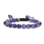 Buddha Stones Natural Healing Power Gemstone Crystal Beads Unisex Adjustable Macrame Bracelet