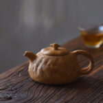 Buddha Stones Handmade Vintage Tree Texture Purple Clay Kung Fu Teapot 220ml