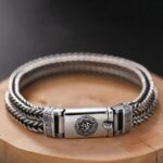 Buddha Stones Om Mani Padme Hum Purity Peace Braid Style Bracelet