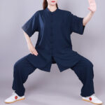 Buddha Stones Tai Chi Qigong Meditation Prayer Spiritual Zen Practice Unisex Cotton Linen Clothing Set (Extra 30% Off | USE CODE: FS30)