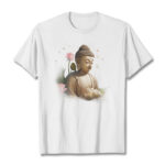 Buddha Stones Lotus Butterfly Meditation Buddha Tee T-shirt