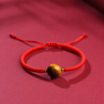 Buddha Stones Handmade Tiger Eye Bead Luck Protection Rope Bracelet