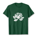 Buddha Stones Lotus Flower Design Tee T-shirt