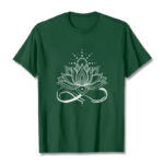 Buddha Stones Lotus Flower Sun Design Tee T-shirt