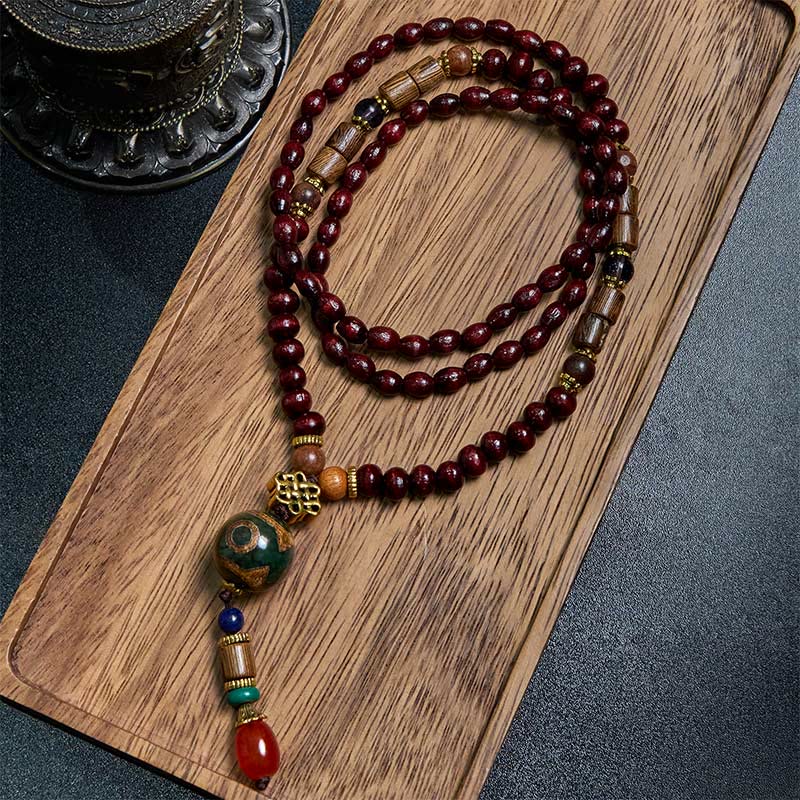 1749004578_ea74c792-a040-4df9-9173-62ebf35ab0fc-1.jpg FREE Today: Peace and Protection Tibetan Handmade Wenge Wood Dzi Bead Elephant Head Necklace Pendant