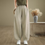 Buddha Stones Casual Plain Women's Harem Pants With Pockets