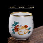 Buddha Stones Cute Lying Cat Branches Teacup Kung Fu Tea Cup