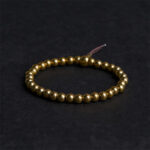 Buddha Stones Tibetan Retro Pure Copper Brass Bead Wealth Bracelet