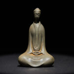 Buddha Stones Handmade Sakyamuni Buddha Iron Powder Rust Cast Resin Statue Home Decoration