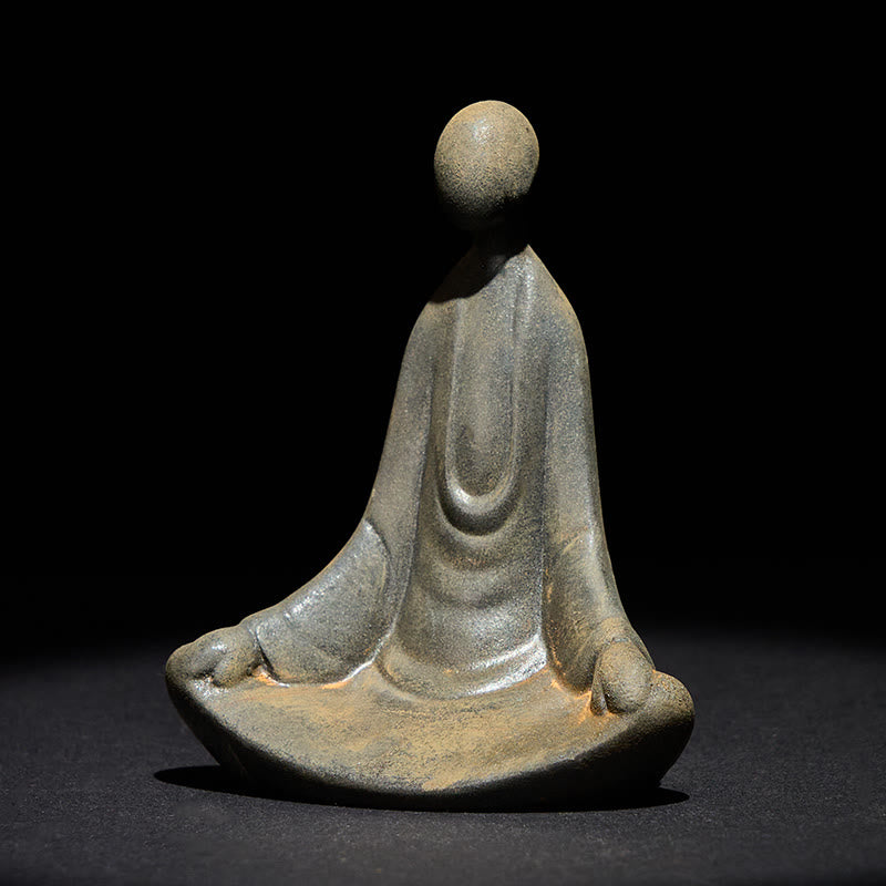 1762414315.jpg Buddha Stones Handmade Sitting Formless Buddha Iron Powder Rust Cast Resin Statue Decoration