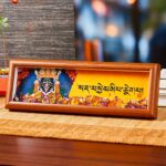 Buddha Stones Om Mani Padme Hum Buddha Golden Ingot Thangka Photo Frame Ornament Home Decor