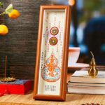 Buddha Stones Fu Character Gourd Copper Coins Photo Frame Ornament Home Decor