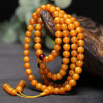 FREE Today: Meditation Tibetan Amber Round Bead Mala