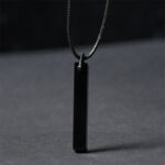 FREE Today: Transformation and Fulfilment Black Obsidian Blue Sandstone Necklace Pendant
