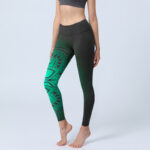 Buddha Stones Dark-Colored Mandala Pattern Gym Leggings Women's Yoga Pants