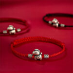 Buddha Stones Year of the Horse 999 Sterling Silver String Braided Protection Bracelet