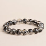Buddha Stones Herkimer Diamond Protection Meditation Bracelet