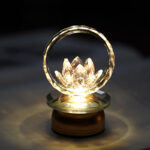 Buddha Stones Lotus Copper Brass New Beginning Home Decoration