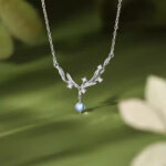 Buddha Stones 925 Sterling Silver Mistletoe Keep Away Evil Spirits Necklace Pendant