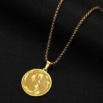 Buddha Stones Stainless Steel Double Koi Fish Success Necklace Pendant