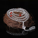 Buddha Stones Liuli Lotus 108 Round Beads Enlightenment Mala