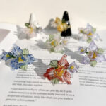 Buddha Stones Liuli Iris Flower Wisdom Ring