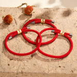 Buddha Stones Single-Digit Angel Numbers Adjustable String Protection Bracelet