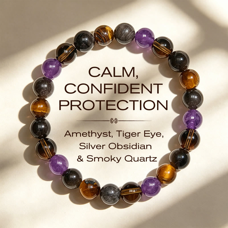 1778059302_81ebea1f-ac08-4393-b721-53e592dc31ee FREE Today: Inner Peace and Healing Natural Amethyst Tiger Eye Black Obsidian Smoky Quartz Bracelet - Image 1