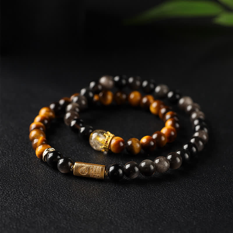 1778305734_95a2db3f-8986-4b08-a08a-0242c22452d8.jpg Buddha Stones Tiger Eye Silver Sheen Obsidian Prosperity Hand-Woven Double Wrap Bracelet