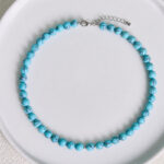 Buddha Stones Natural Turquoise Bead Strength Necklace