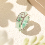 Buddha Stones Hollow Craft Copper Resin Self Care Ring
