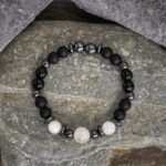 Buddha Stones Hematite Black Beads Support Bracelet