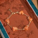Buddha Stones Song Brocade Gourd Water Ripples Good Fortune Chinese Vintage Bracelet