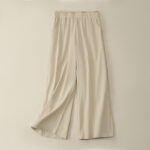 Buddha Stones Spring Summer Casual Minimalist Solid Drawstring Long Pants Women's Straight Leg Pants With Pockets