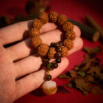 Buddha Stones Vajra Seed Charcoal-Grilled Bodhi Lion Pendant Strength Tactile Meditation Beads Decorations