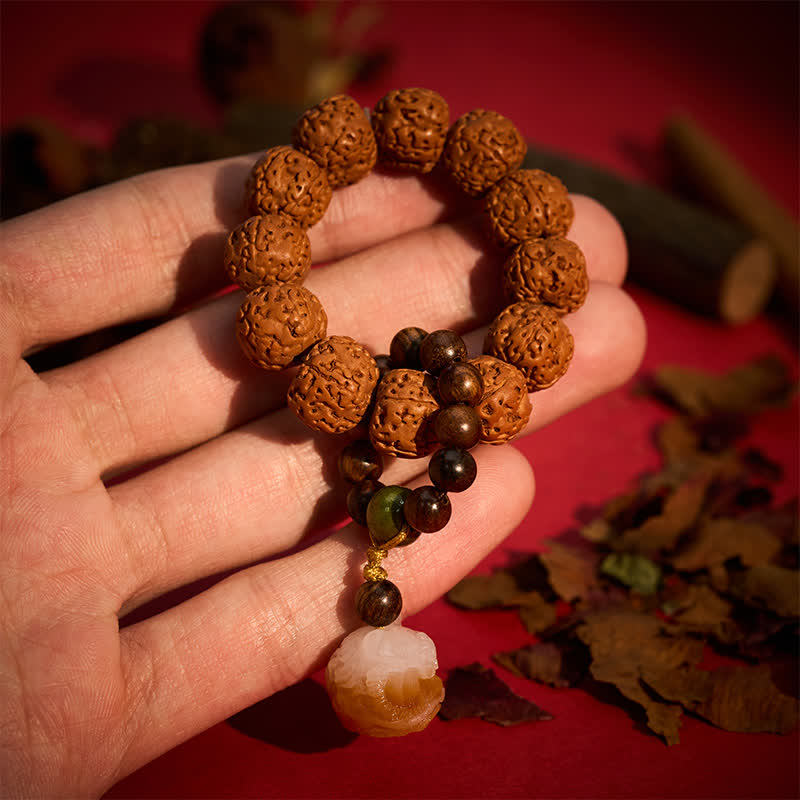1781663208.jpg Buddha Stones Vajra Seed Charcoal-Grilled Bodhi Lion Pendant Strength Tactile Meditation Beads Decorations