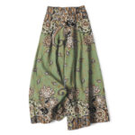 Buddha Stones Cotton Linen Bohemian Mandala Pattern Women's Elastic Waist Wide Leg Pants With Pockets