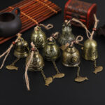 Buddha Stones Feng Shui Buddha Koi Fish Dragon Elephant Wind Chime Bell Luck Wall Hanging Decoration