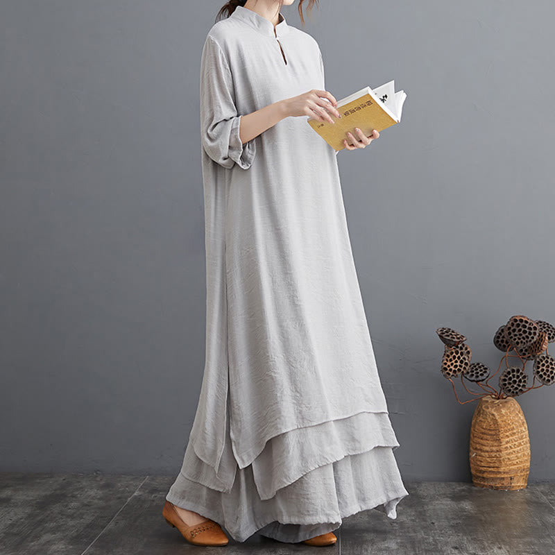 2475fa0f8b0fd2cb2c80c7a82b43318a_b4f432e9-0e2a-412f-b073-50e3ee2d8130.jpg Buddha Stones Simple Pattern Meditation Prayer Spiritual Zen Practice Yoga Clothing Women's Set