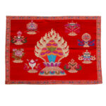 Buddha Stones Prayer Altar Mat Healing Meditation 8 Auspicious Symbols Mat