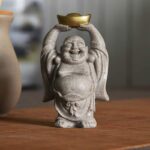 Buddha Stones Laughing Buddha Resin Statue Blessing Home Decoration