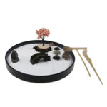 Buddha Stones Tree Small Bridge Landscape Meditation Calm Zen Garden Decoration