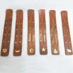 Buddha Stones Handmade Wood Incense Burner Decoration (Random Type)