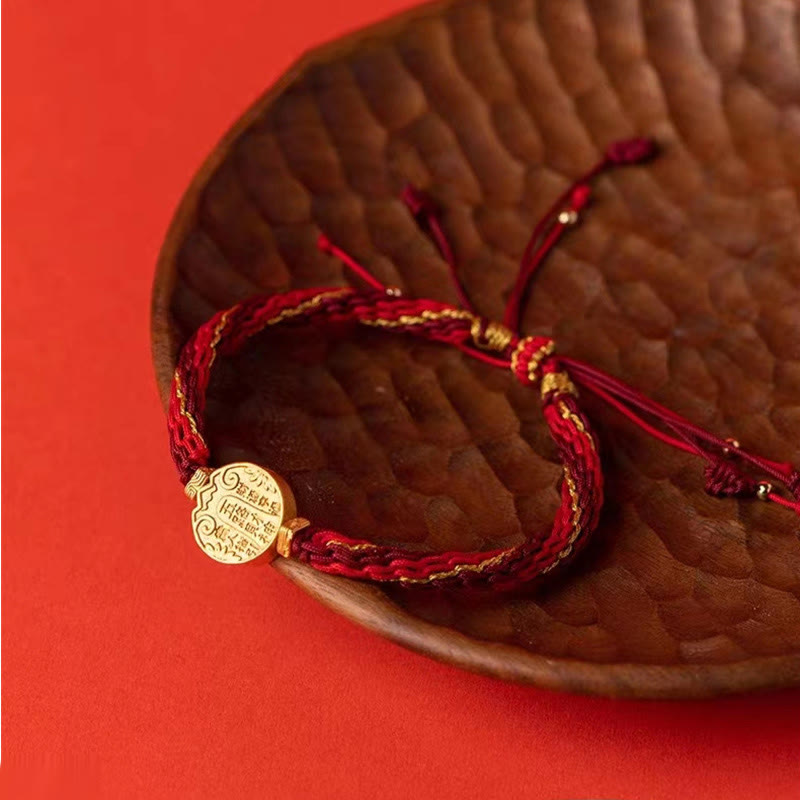 6a575796-f83e-431e-82c4-42b6fe13a181 Buddha Stones Five Directions Gods of Wealth Handmade Reincarnation Knot Protection String Braid Bracelet - Image 1