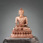 Buddha Stones Gautama Shakyamuni Buddha Figurine Serenity Copper Statue Home Decoration