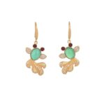 Buddha Stones FengShui Jade Koi Fortune Earrings