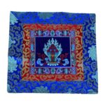 Buddha Stones Prayer Altar Mat Meditation Strength Endless Knot Vajra Man-Bcu Kalachakra Auspicious Symbols
