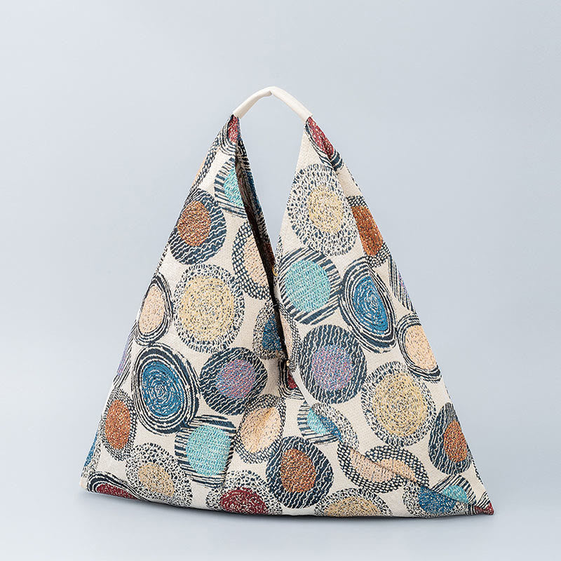 7a8e5eab63b85cf36d5b2a56106e47b0 Buddha Stones Geometry Tiger Flowers Leopard Stripes Print Underarm Triangle Shoulder Bag - Image 1