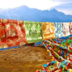 Buddha Stones Tibetan 5 Colors Windhorse Blessing Longevity Sutra Outdoor 20 Pcs Prayer Flag Decoration