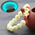 Buddha Stones FengShui Lucky Pixiu Glowstone Wealth Bracelet